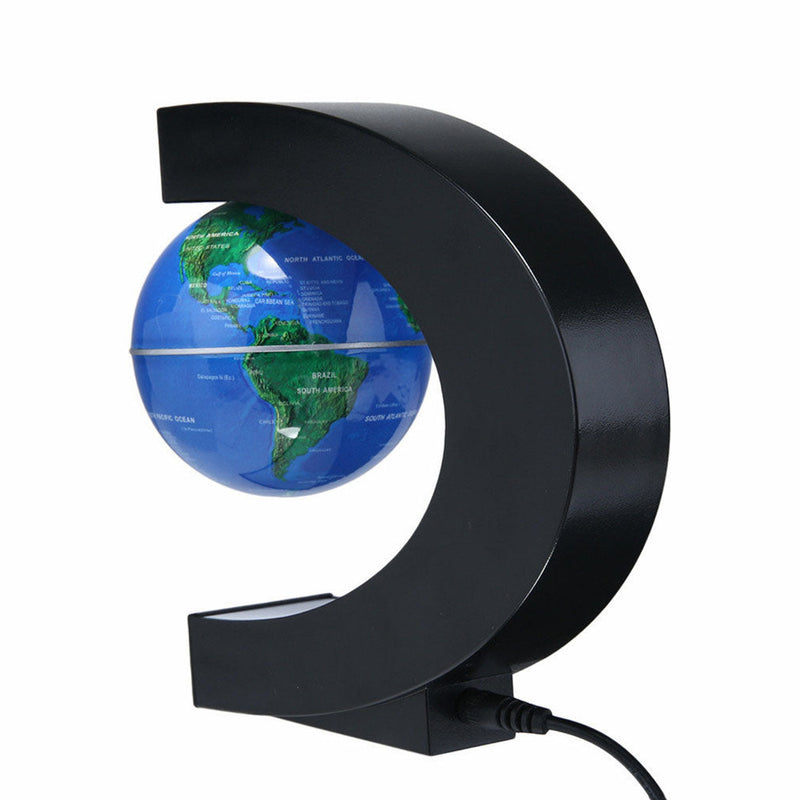 Luminária Globo Terrestre por Levitação Magnética